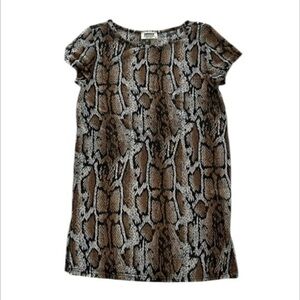 Smoke & Mirrors size XS Payton snake print mesh mini dress